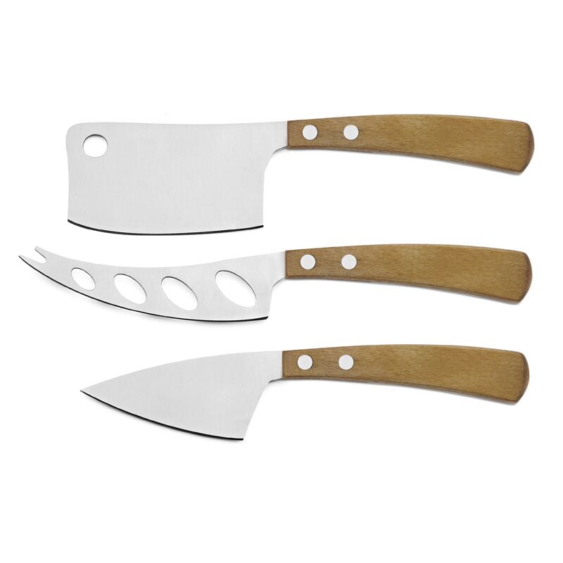 Legnoart Cheese knife set “Lattevivo” in stainless steel and wood